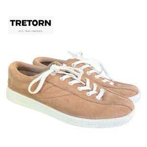 Tretorn Women’s Suede Nylite Eco Ortholite Tan Beige Suede Sneakers Size 7